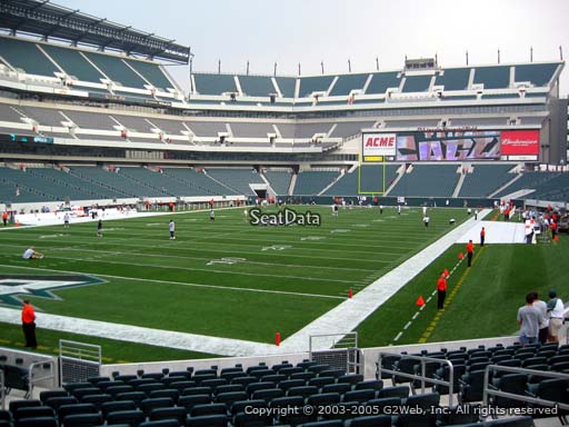 Seat view from section 132 at Lincoln Financial Field, home of the Philadelphia Eagles