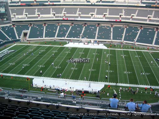 Seat view from section 202 at Lincoln Financial Field, home of the Philadelphia Eagles