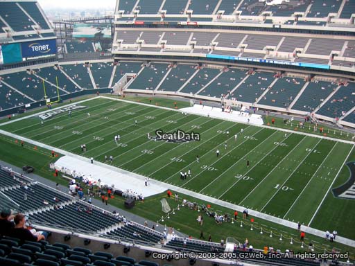 Seat view from section 205 at Lincoln Financial Field, home of the Philadelphia Eagles