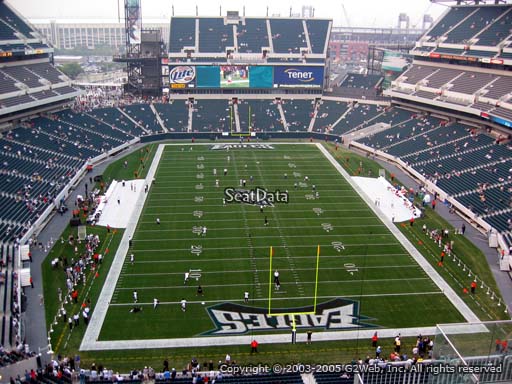 Seat view from section 211 at Lincoln Financial Field, home of the Philadelphia Eagles