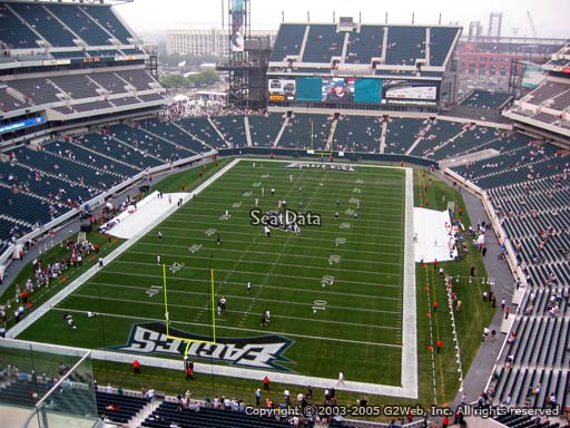 Seat view from section 214 at Lincoln Financial Field, home of the Philadelphia Eagles