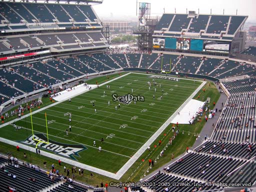 Seat view from section 217 at Lincoln Financial Field, home of the Philadelphia Eagles