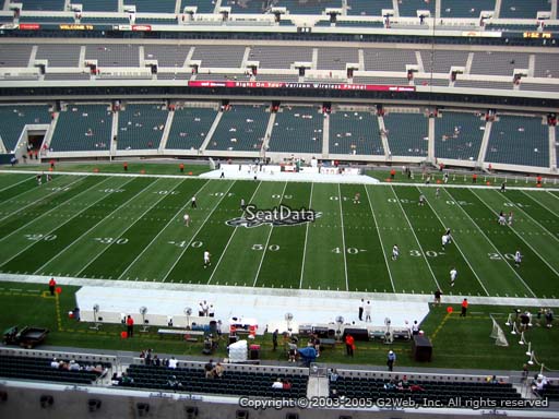 Seat view from club section 1 at Lincoln Financial Field, home of the Philadelphia Eagles