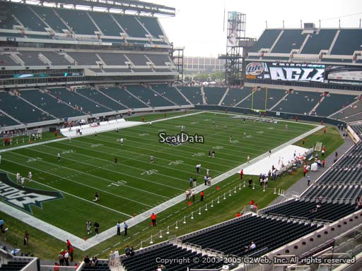 Seat view from club section 15 at Lincoln Financial Field, home of the Philadelphia Eagles