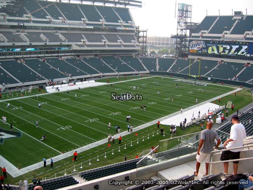 Seat view from club section 16 at Lincoln Financial Field, home of the Philadelphia Eagles
