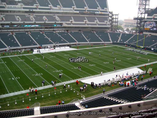 Seat view from club section 18 at Lincoln Financial Field, home of the Philadelphia Eagles