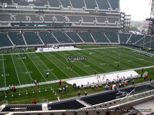 Seat view from club section 19 at Lincoln Financial Field, home of the Philadelphia Eagles