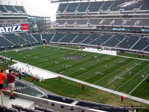 Seat view from club section 26 at Lincoln Financial Field, home of the Philadelphia Eagles