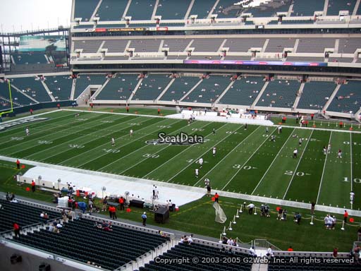 Seat view from club section 3 at Lincoln Financial Field, home of the Philadelphia Eagles