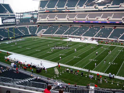 Seat view from club section 4 at Lincoln Financial Field, home of the Philadelphia Eagles