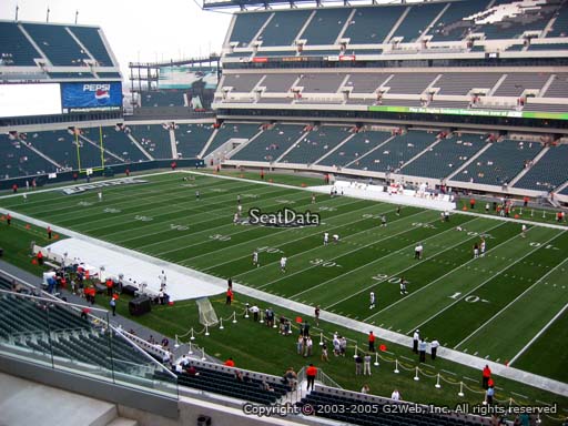 Seat view from club section 5 at Lincoln Financial Field, home of the Philadelphia Eagles