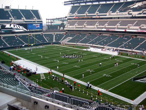 Seat view from club section 6 at Lincoln Financial Field, home of the Philadelphia Eagles