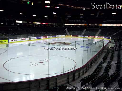 Seat view from section 106 at Scotiabank Saddledome, home of the Calgary Flames