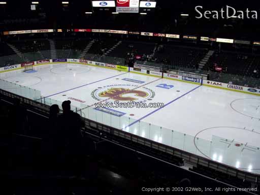 Seat view from section 228 at Scotiabank Saddledome, home of the Calgary Flames