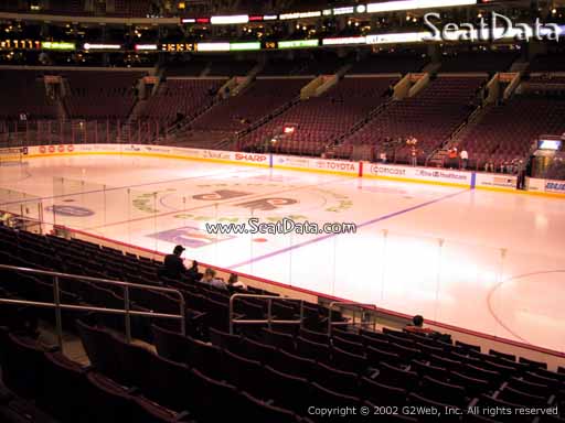 Seat view from section 115 at the Wells Fargo Center, home of the Philadelphia Flyers