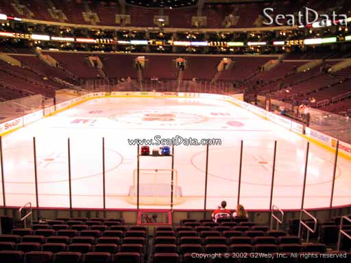 Seat view from section 119 at the Wells Fargo Center, home of the Philadelphia Flyers