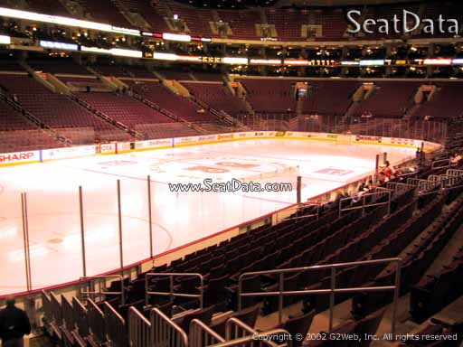 Seat view from section 122 at the Wells Fargo Center, home of the Philadelphia Flyers