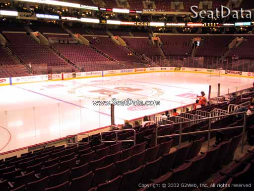 Seat view from section 123 at the Wells Fargo Center, home of the Philadelphia Flyers