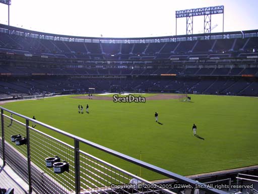 Seat view from section 145 at Oracle Park, home of the San Francisco Giants