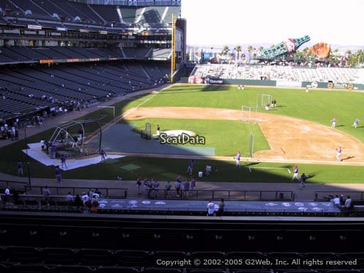 Seat view from section 209 at Oracle Park, home of the San Francisco Giants