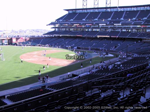 Seat view from section 228 at Oracle Park, home of the San Francisco Giants