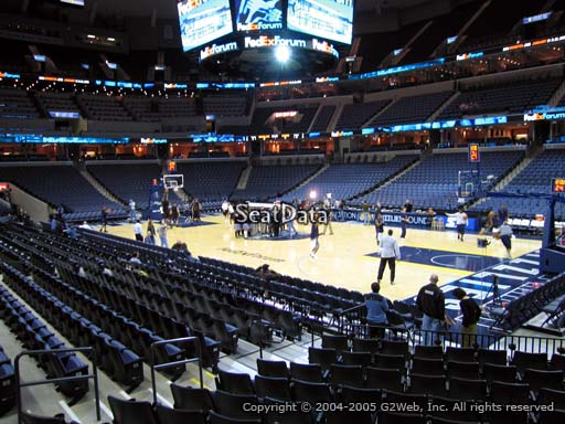 Seat view from section 116 at Fedex Forum, home of the Memphis Grizzlies.