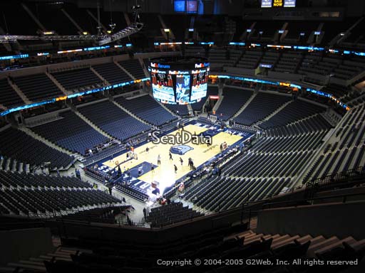 Seat view from section 204 at Fedex Forum, home of the Memphis Grizzlies.
