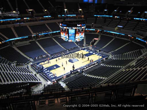 Seat view from section 205 at Fedex Forum, home of the Memphis Grizzlies.