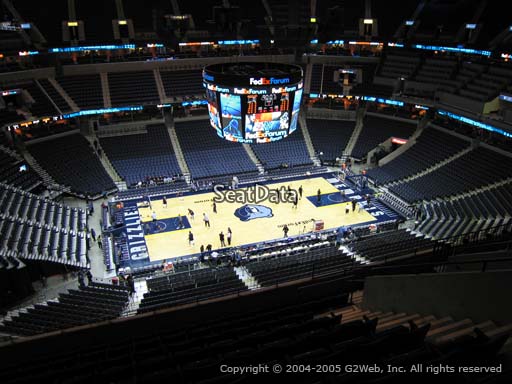 Seat view from section 207 at Fedex Forum, home of the Memphis Grizzlies.