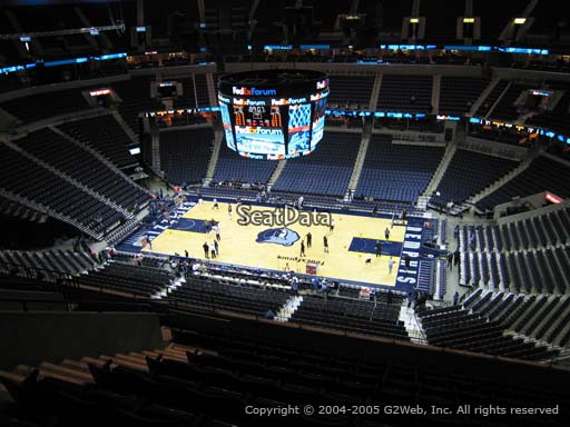 Seat view from section 210 at Fedex Forum, home of the Memphis Grizzlies.