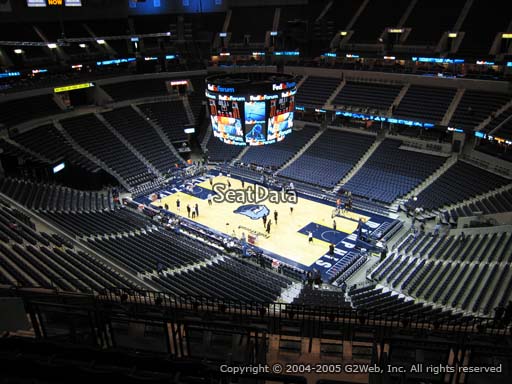 Seat view from section 212 at Fedex Forum, home of the Memphis Grizzlies.