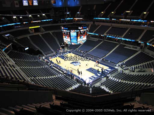 Seat view from section 213 at Fedex Forum, home of the Memphis Grizzlies.