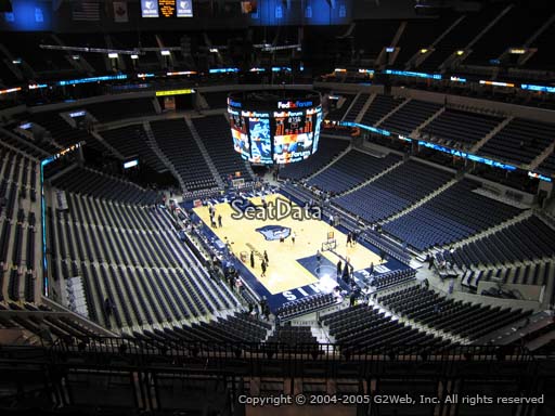 Seat view from section 214 at Fedex Forum, home of the Memphis Grizzlies.