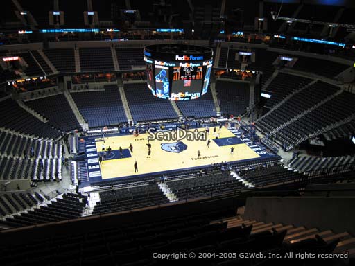 Seat view from section 223 at Fedex Forum, home of the Memphis Grizzlies.