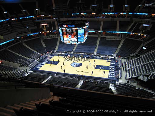 Seat view from section 226 at Fedex Forum, home of the Memphis Grizzlies.