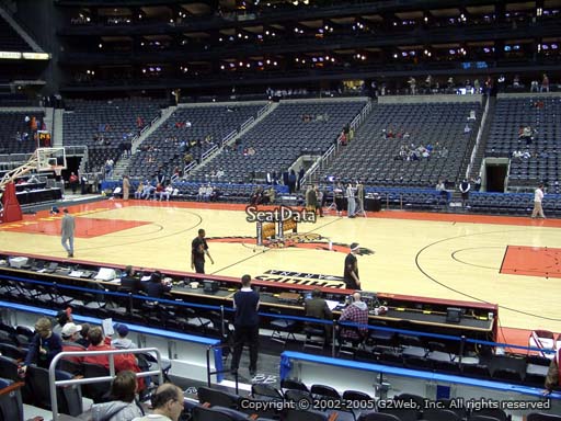 View from Section 114 at State Farm Arena, Home of the Atlanta Hawks