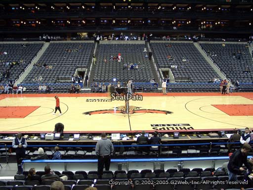 View from Section 115 at State Farm Arena, Home of the Atlanta Hawks