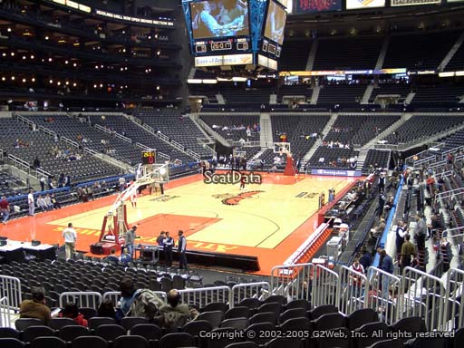 View from Section 119 at State Farm Arena, Home of the Atlanta Hawks