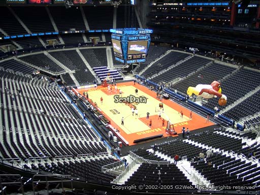 View from Section 305 at State Farm Arena, Home of the Atlanta Hawks