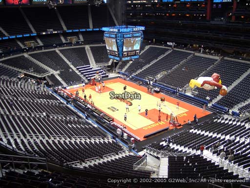 View from Section 306 at State Farm Arena, Home of the Atlanta Hawks