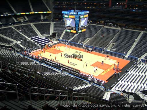 View from Section 307 at State Farm Arena, Home of the Atlanta Hawks