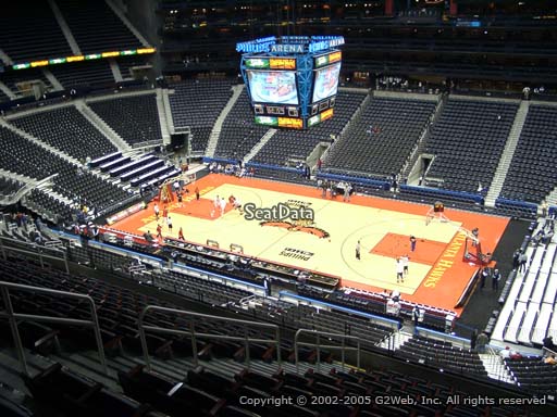 View from Section 308 at State Farm Arena, Home of the Atlanta Hawks