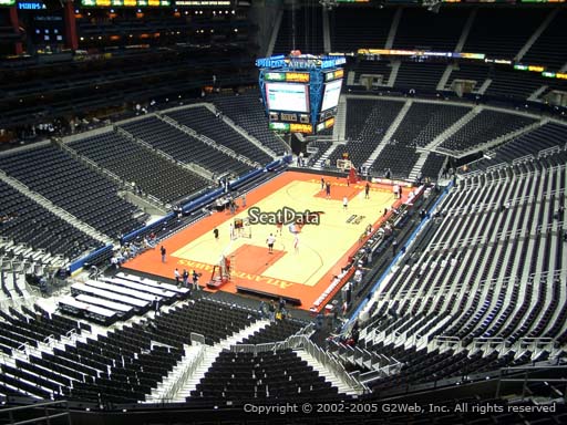 View from Section 316 at State Farm Arena, Home of the Atlanta Hawks