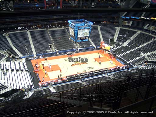 View from Section 413 at State Farm Arena, Home of the Atlanta Hawks