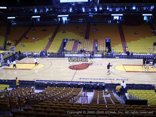 Seat view from section 118 at American Airlines Arena, home of the Miami Heat