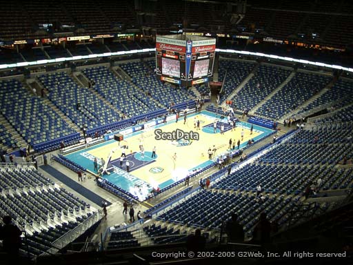 Seat view from section 304 at the Smoothie King Center, home of the New Orleans Pelicans
