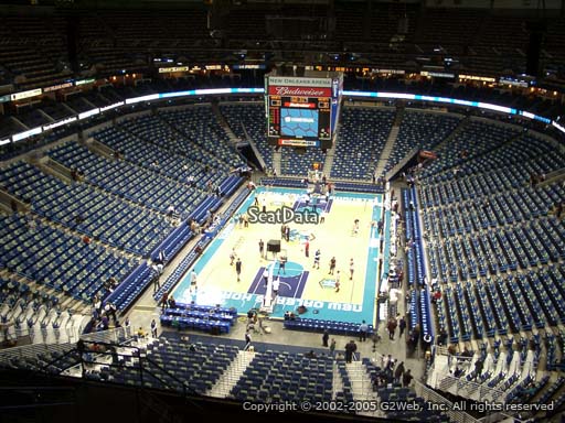 Seat view from section 323 at the Smoothie King Center, home of the New Orleans Pelicans