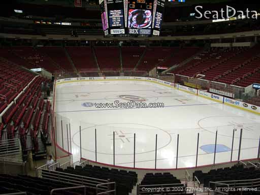 Seat view from section 113 at PNC Arena, home of the Carolina Hurricanes