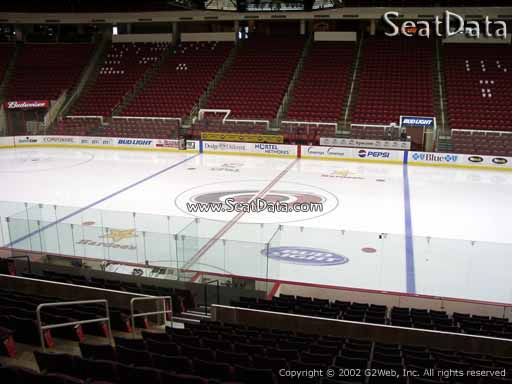 Seat view from section 118 at PNC Arena, home of the Carolina Hurricanes