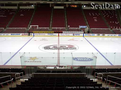 Seat view from section 119 at PNC Arena, home of the Carolina Hurricanes